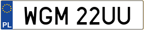 Trailer License Plate